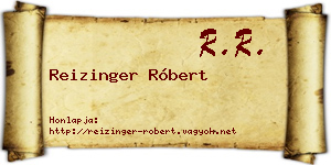 Reizinger Róbert névjegykártya